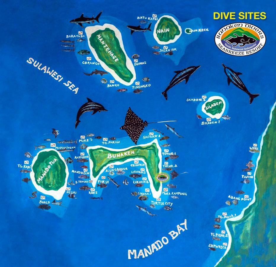 Bunaken Divers Sea Breeze Resort Экстерьер фото